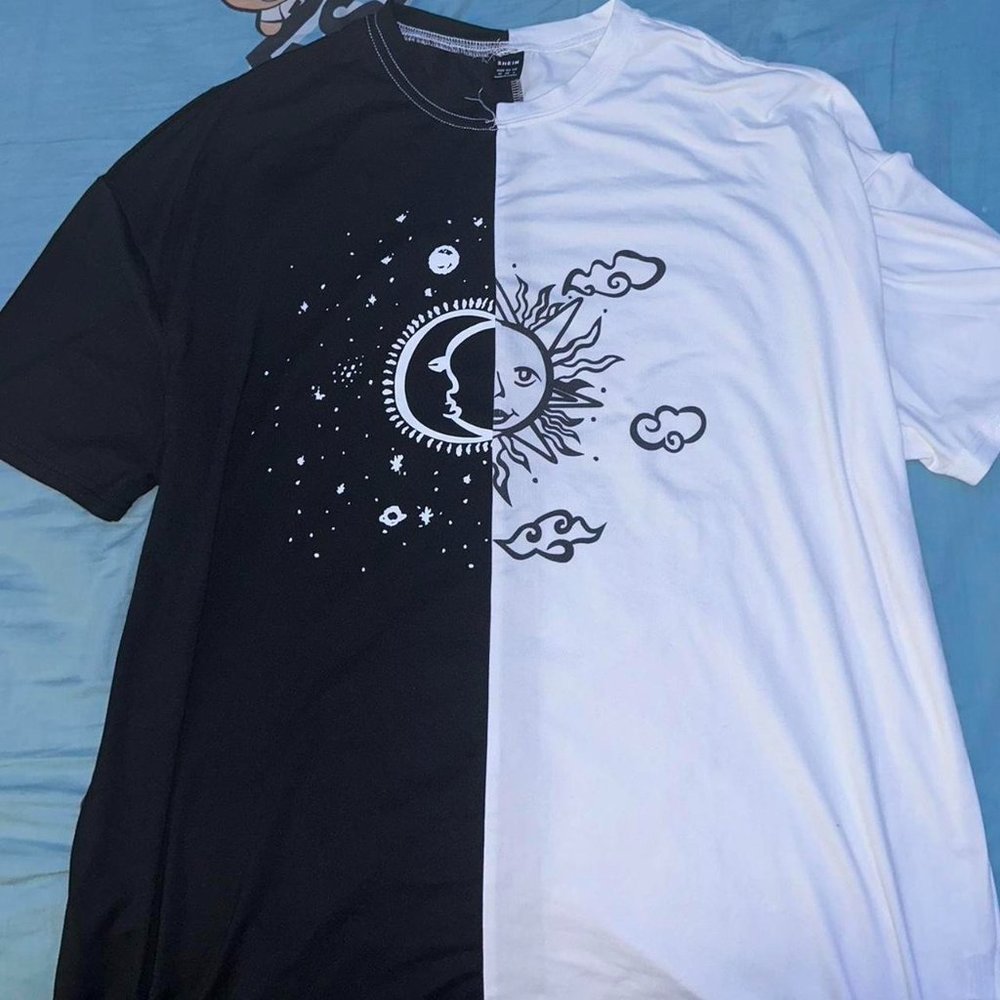 Shein Sun & Moon Colo(u)rblock Drop Shoulder Tee!